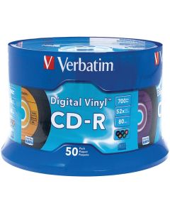 Verbatim 94587 700MB 80-Minute Digital Vinyl CD-Rs (50-ct Spindle)